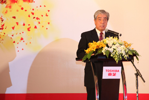 株式會(huì)社東芝執(zhí)行役副社長(zhǎng)前田義廣現(xiàn)場(chǎng)致辭