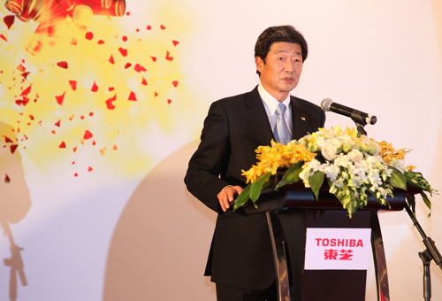株式會(huì)社東芝執(zhí)行役常務(wù)中國(guó)總代表  東芝（中國(guó)）有限公司董事長(zhǎng)田中孝明現(xiàn)場(chǎng)致辭