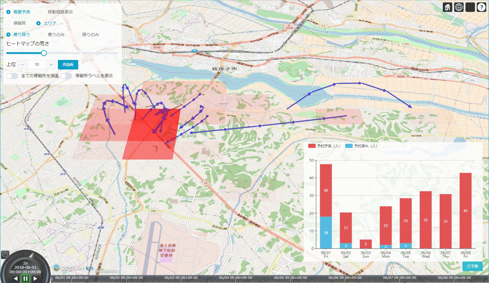 用來顯示運(yùn)行區(qū)域的需求度高低的地圖 ? OpenStreetMap contributors